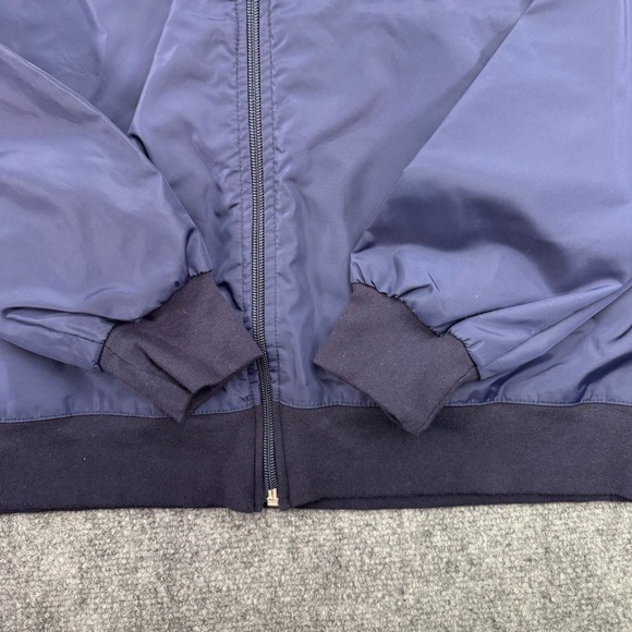 American Apparel‎ Jacket Mens Medium Blue Windbreaker Full Zip Nylon USA LA Made - Picture 2 of 9